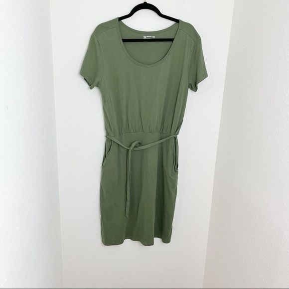 Pact Dresses & Skirts - Pact Organic Cotton Olive Green Dress